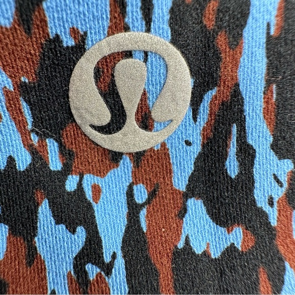 Lululemon Invigorate Tank Cropped Padded Built in Shelf Bra Leopard Camo Size 16 - Picture 4 of 9